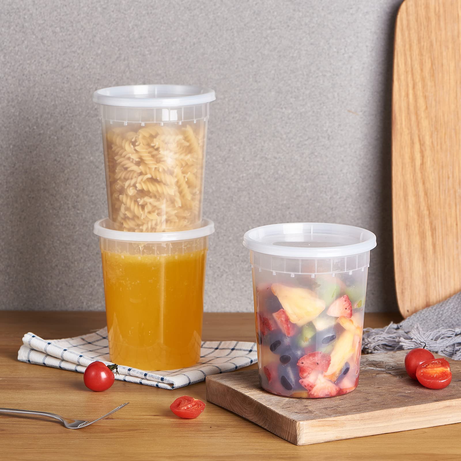 Jaluxing contenedores de alimentos aptos para microondas para recalentar fácilmente