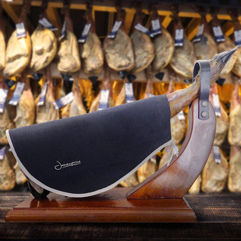 Jamonprive funda jamón negro acabado elegante para servir.