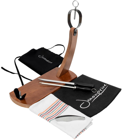 Jamonprive cuchillo para jamón con filo afilado para láminas finas y limpias.
