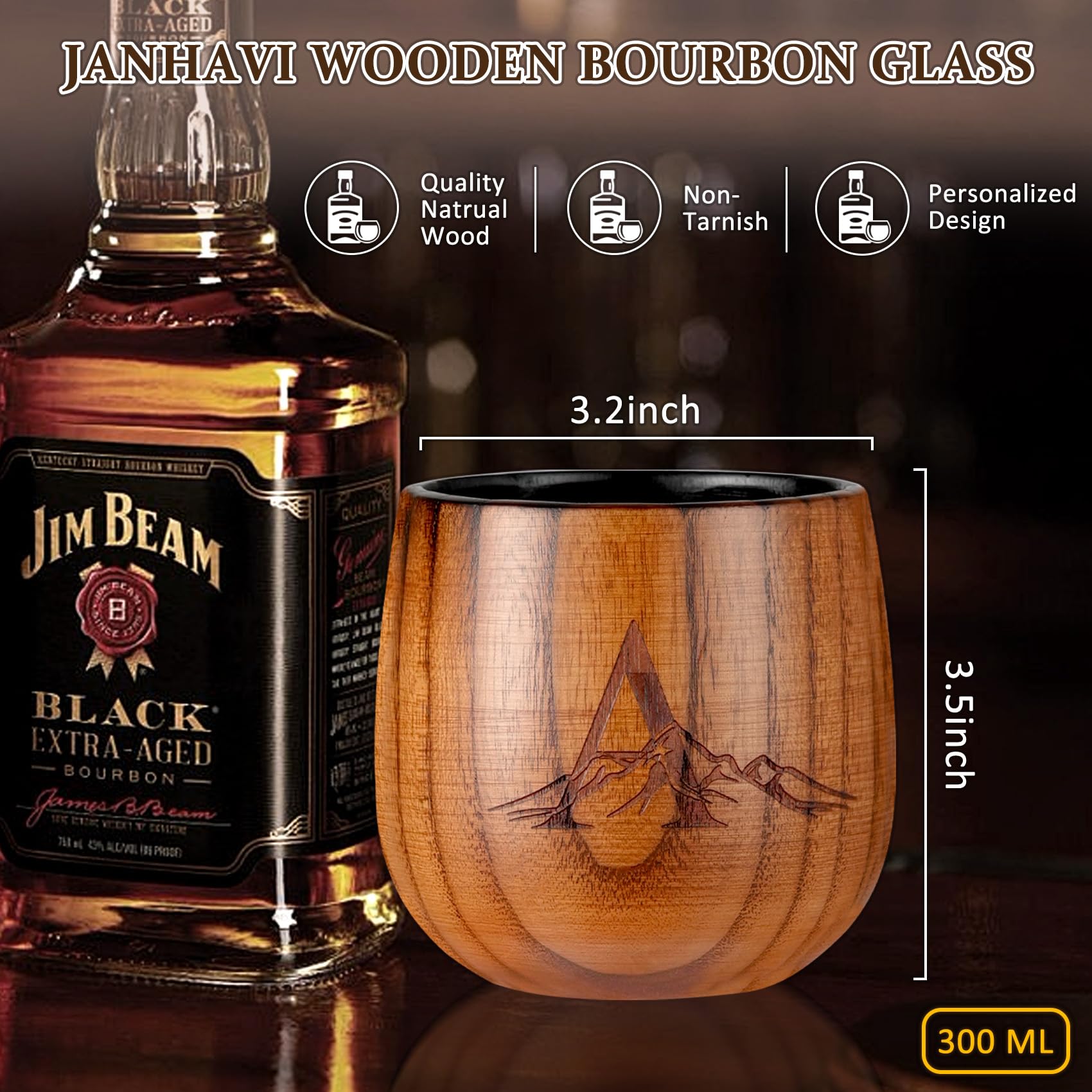 Vaso Janhavi con empaque de lujo, regalo listo para ocasiones especiales.