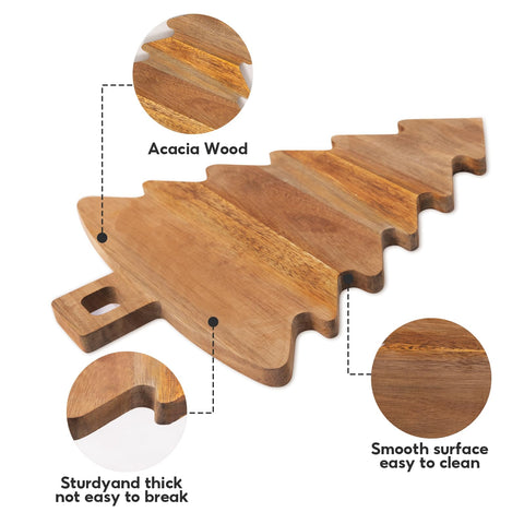 JANSHU bandeja decorativa navideña: árbol de acacia para la mesa.