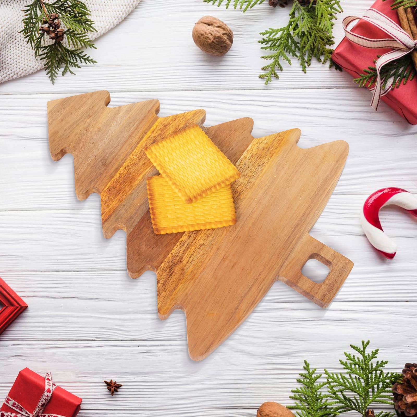 JANSHU tablero árbol navidad: regalo práctico para fiestas y reuniones.