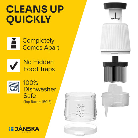 JANSKA Ultrachop limpieza rápida tras cortar hierbas y frutos