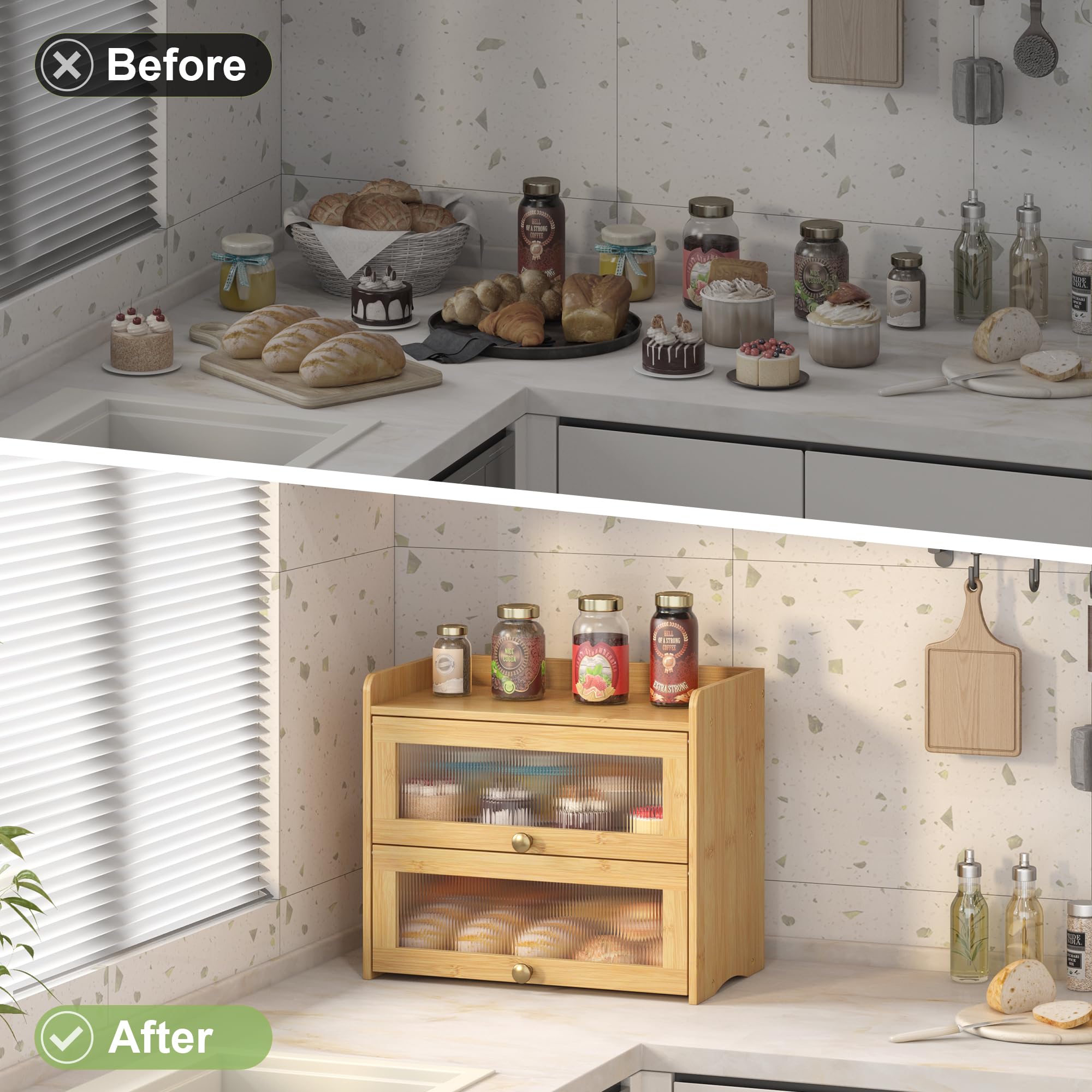 Material bambú natural Jansnimen aporta durabilidad y estilo ecológico.