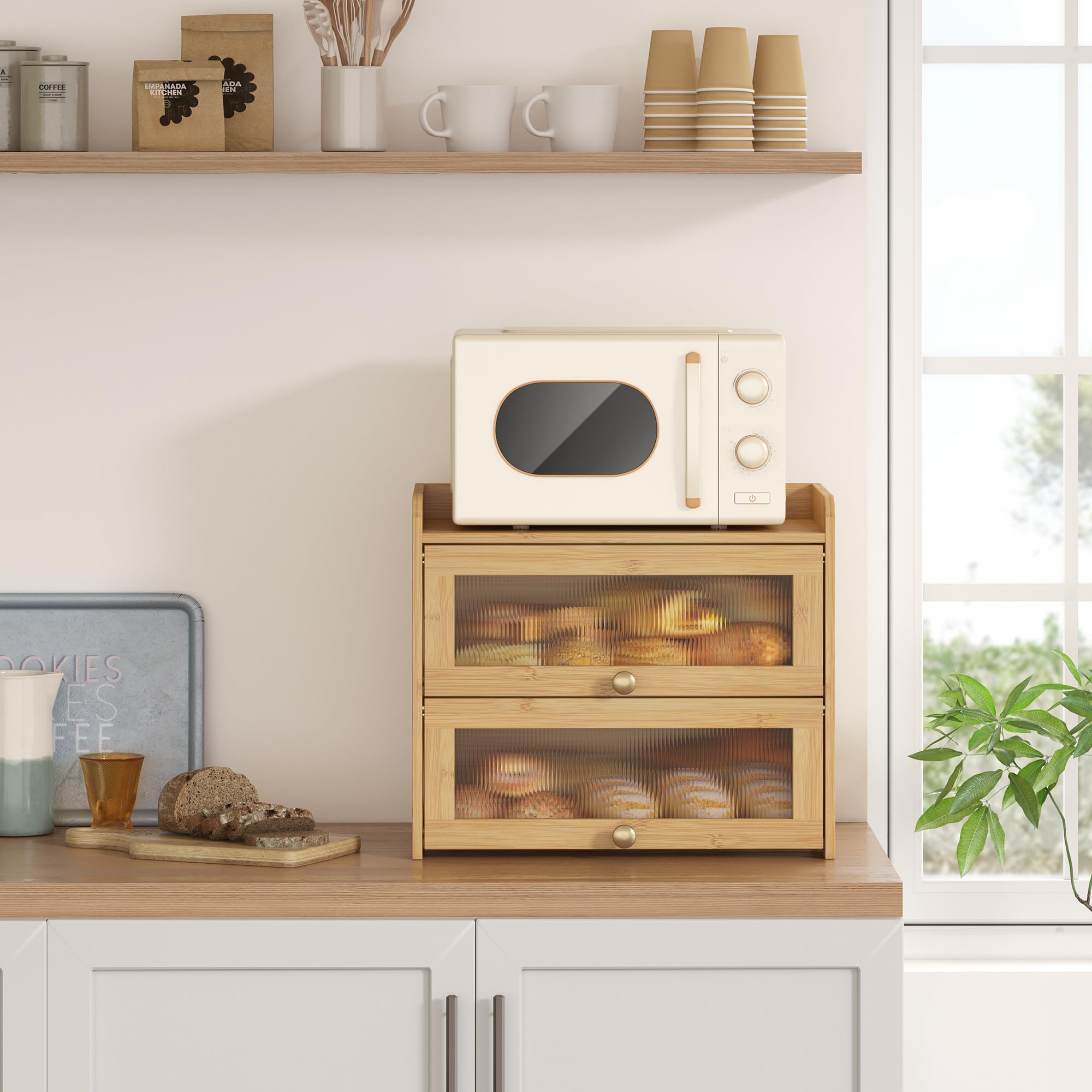 Diseño vintage Jansnimen para modernizar la cocina y conservar pan casero.