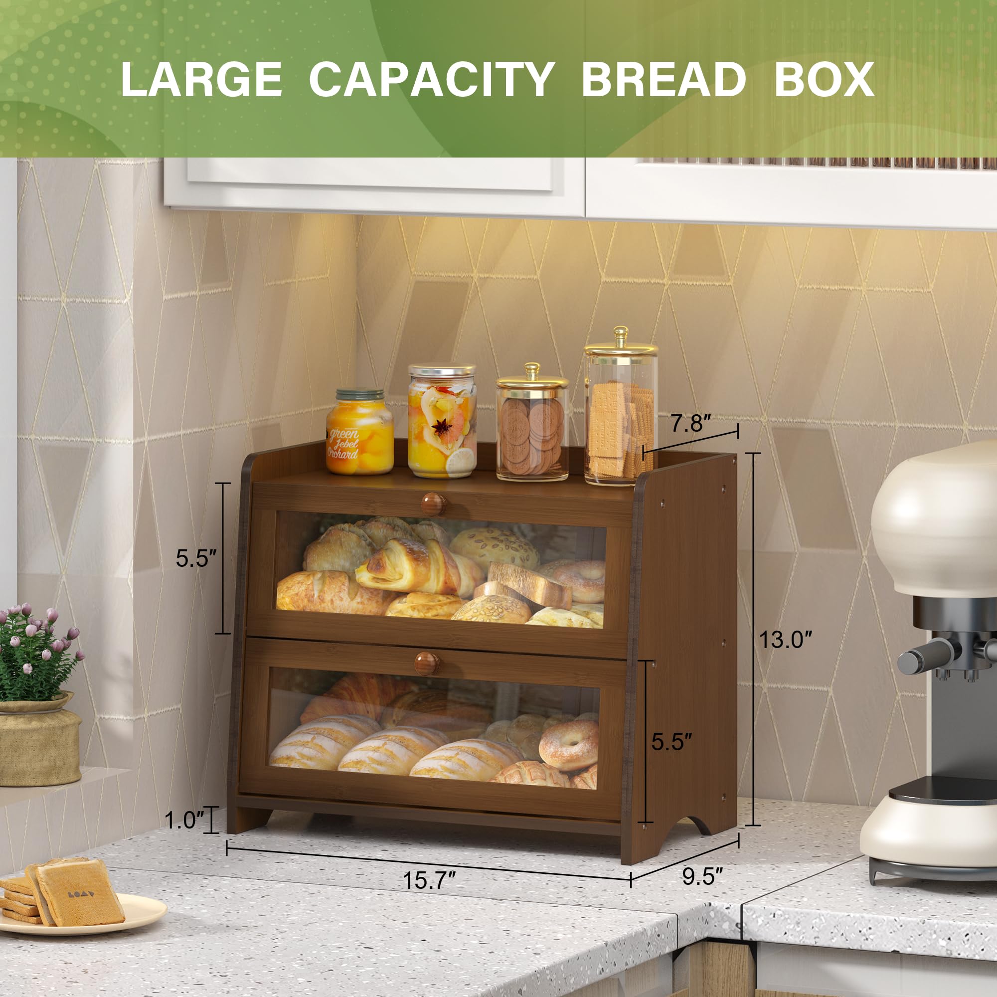 JANSNIMEN panera de bambú ecológico para una cocina sostenible.