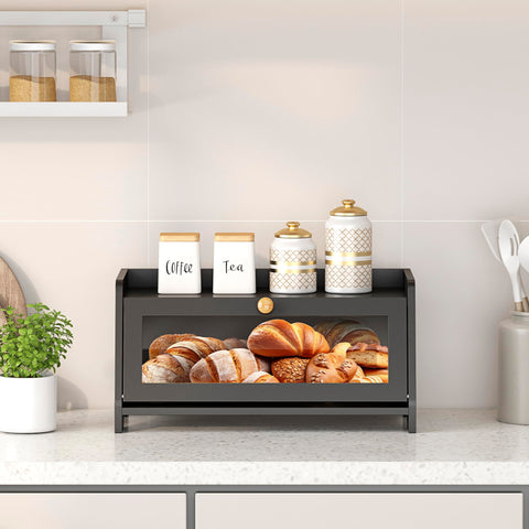 JANSNIMEN Panera de madera, diseño duradero y elegante.