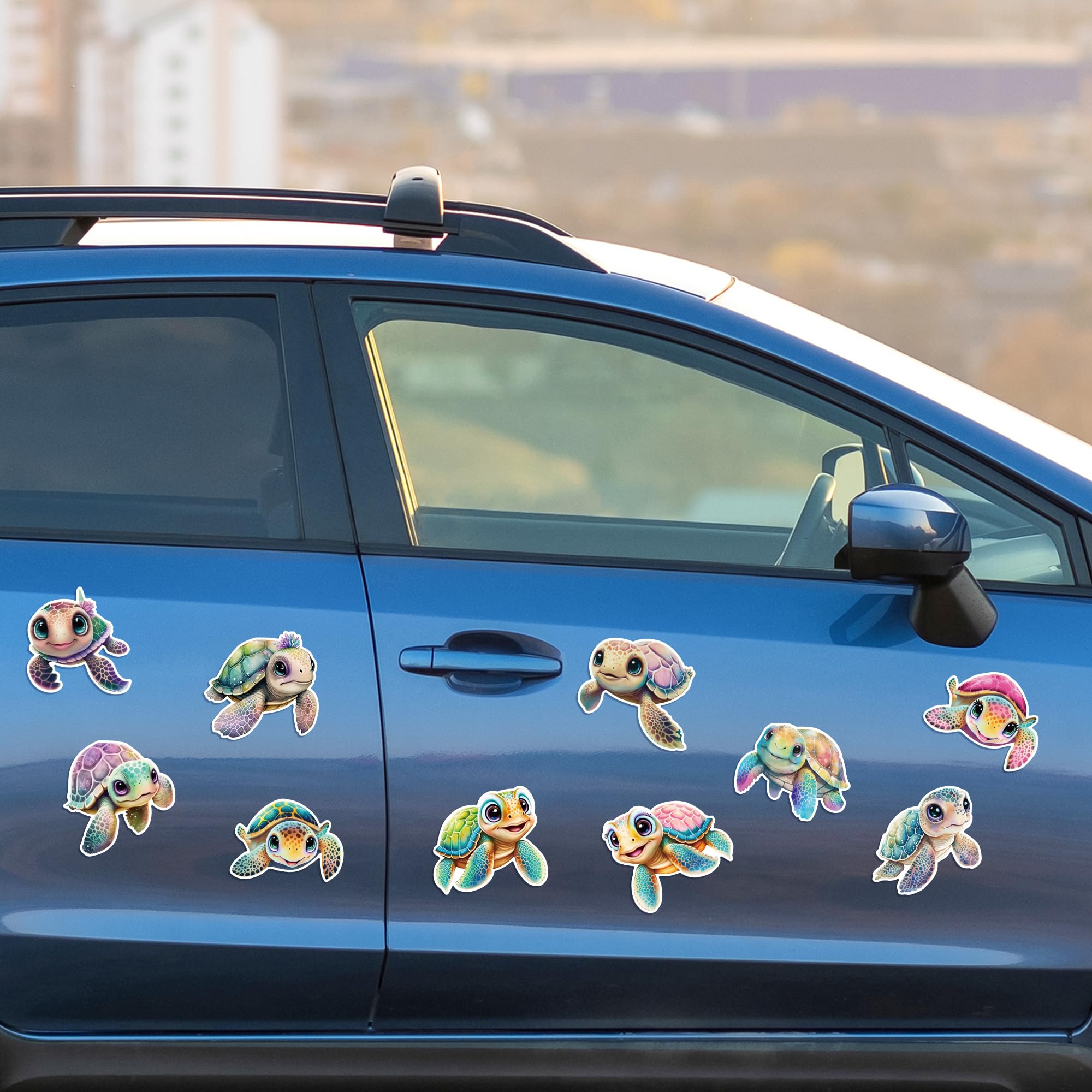 Imán para armario metálico JAPBOR, estilo oceánico con tortugas.
