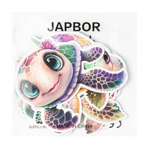 Imán JAPBOR para nevera y muebles, tortuga marina para ambiente temático.