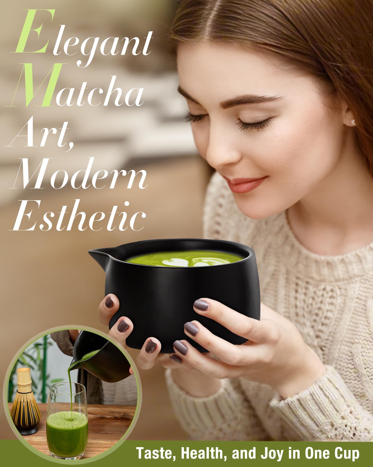 Caja regalo elegante Jardin Tesoro lista para sorprender a amantes del matcha