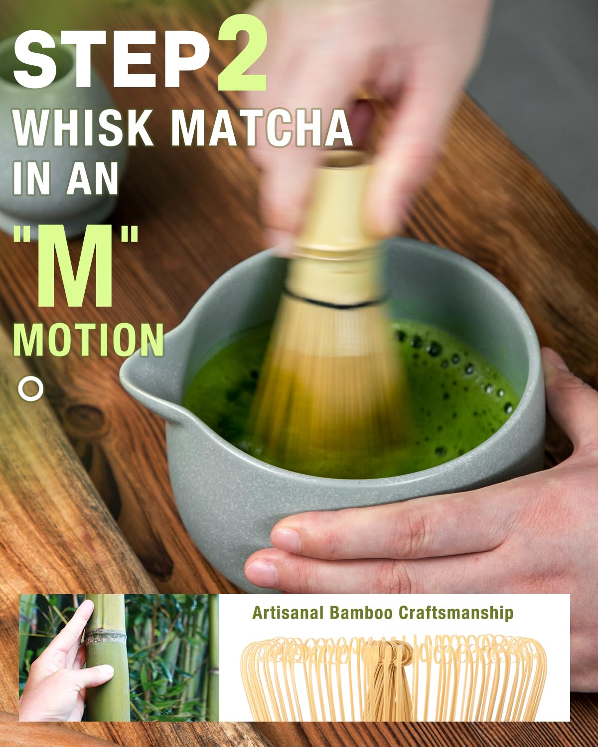 Jardin Tesoro cuchara medidora de matcha para porciones precisas