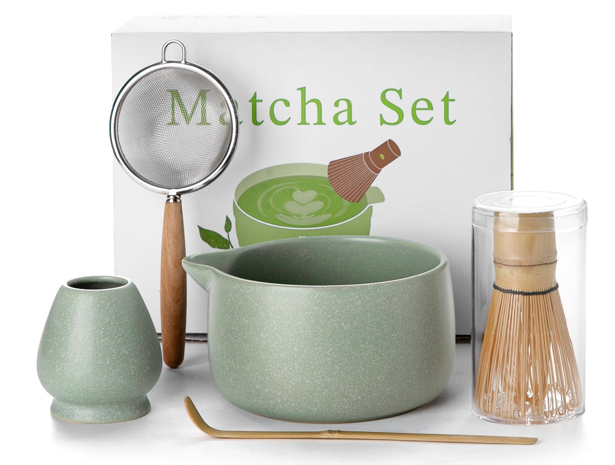 Jardin Tesoro cuenco de matcha con pico para verter con control