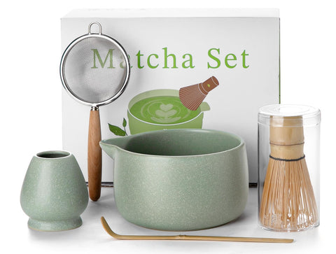 Jardin Tesoro cuenco de matcha con pico para verter con control