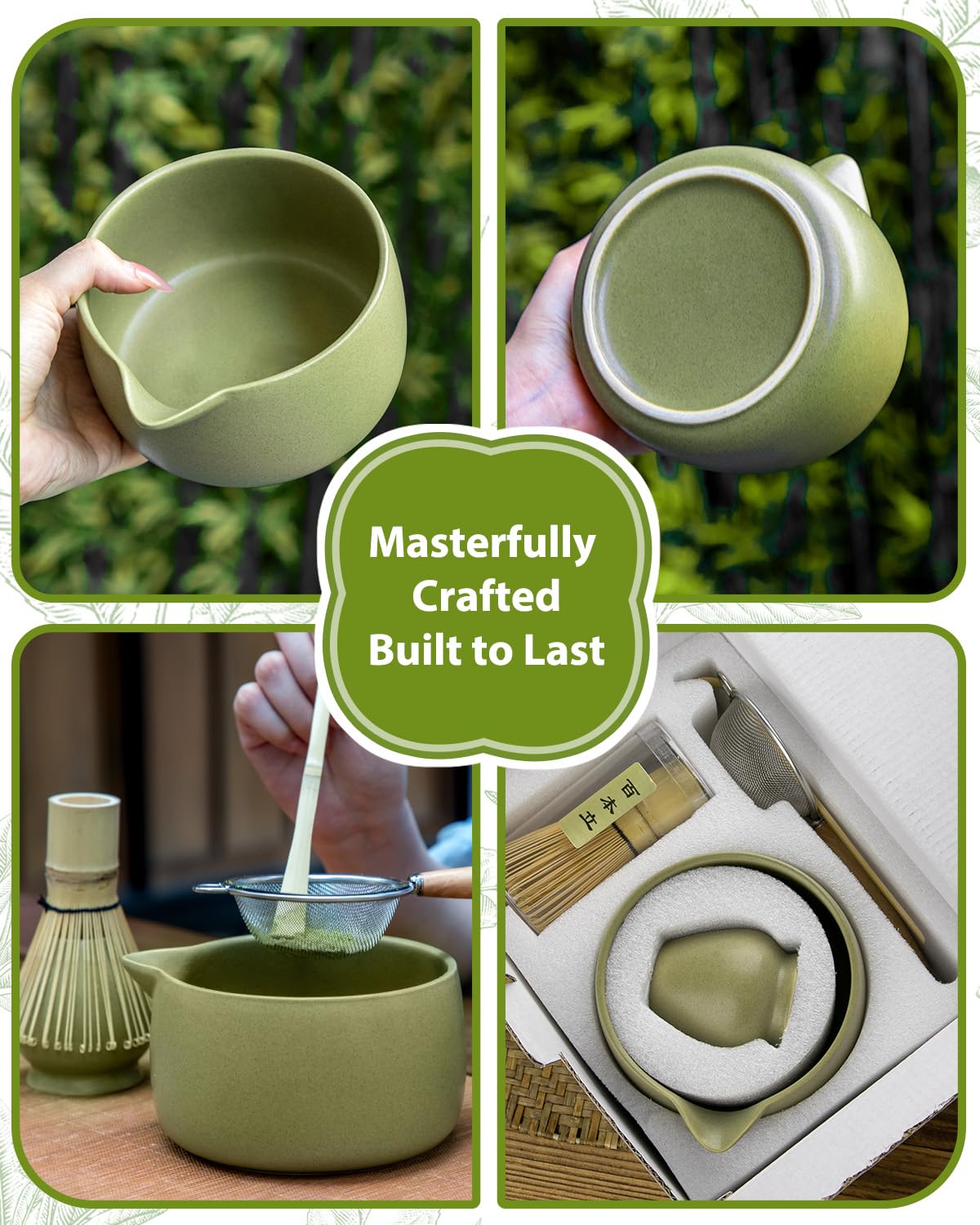 Tamiz de acero inoxidable para tamizar matcha fino y uniforme