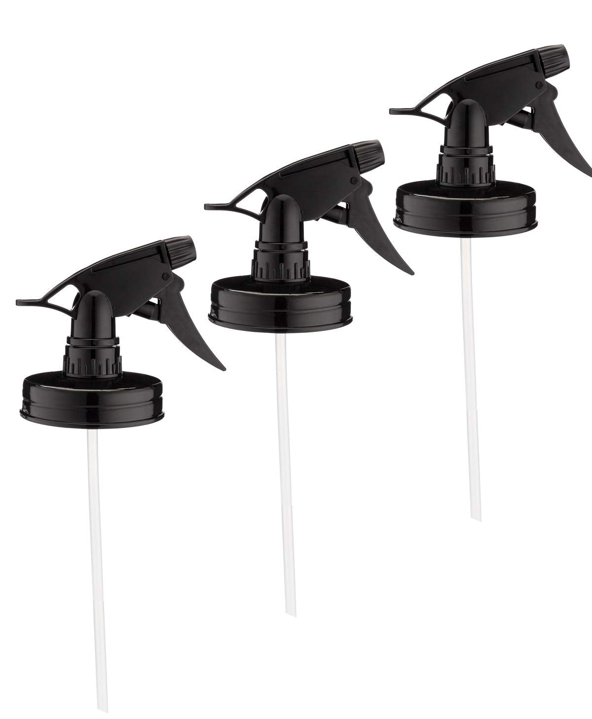 Jarmazing Products tapas rociador para frascos Mason, boca regular, negro, rociado uniforme para limpieza
