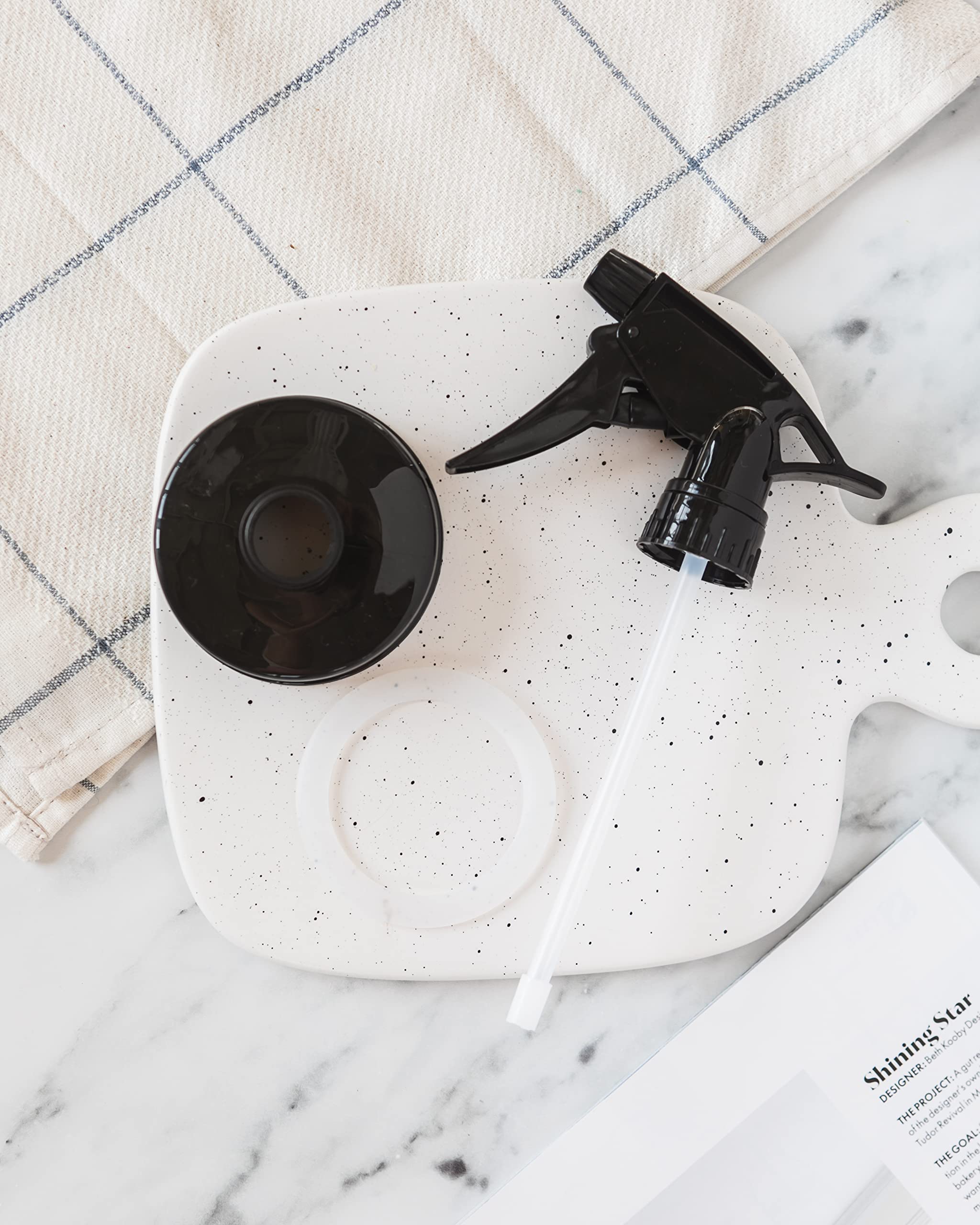 Jarmazing Products tapa rociadora negra montaje fácil para limpieza del hogar