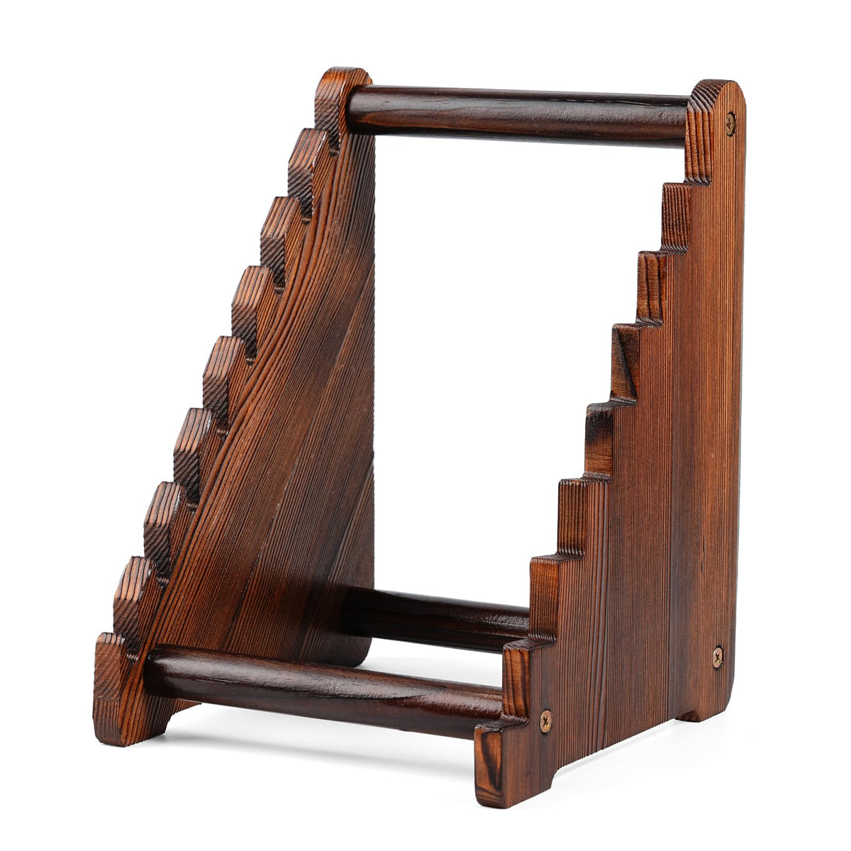 Jarsinjoy soporte cuchillos de madera, exhibicion clara y organizada en la cocina.