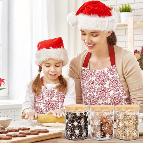 JarThenaAMCS ambiente navideño en cocina con tarros blancos