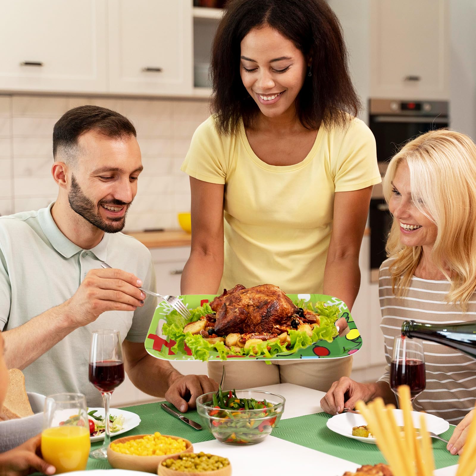 Uso múltiple JarThenaAMCS: decoración y soporte para platillos en fiestas.