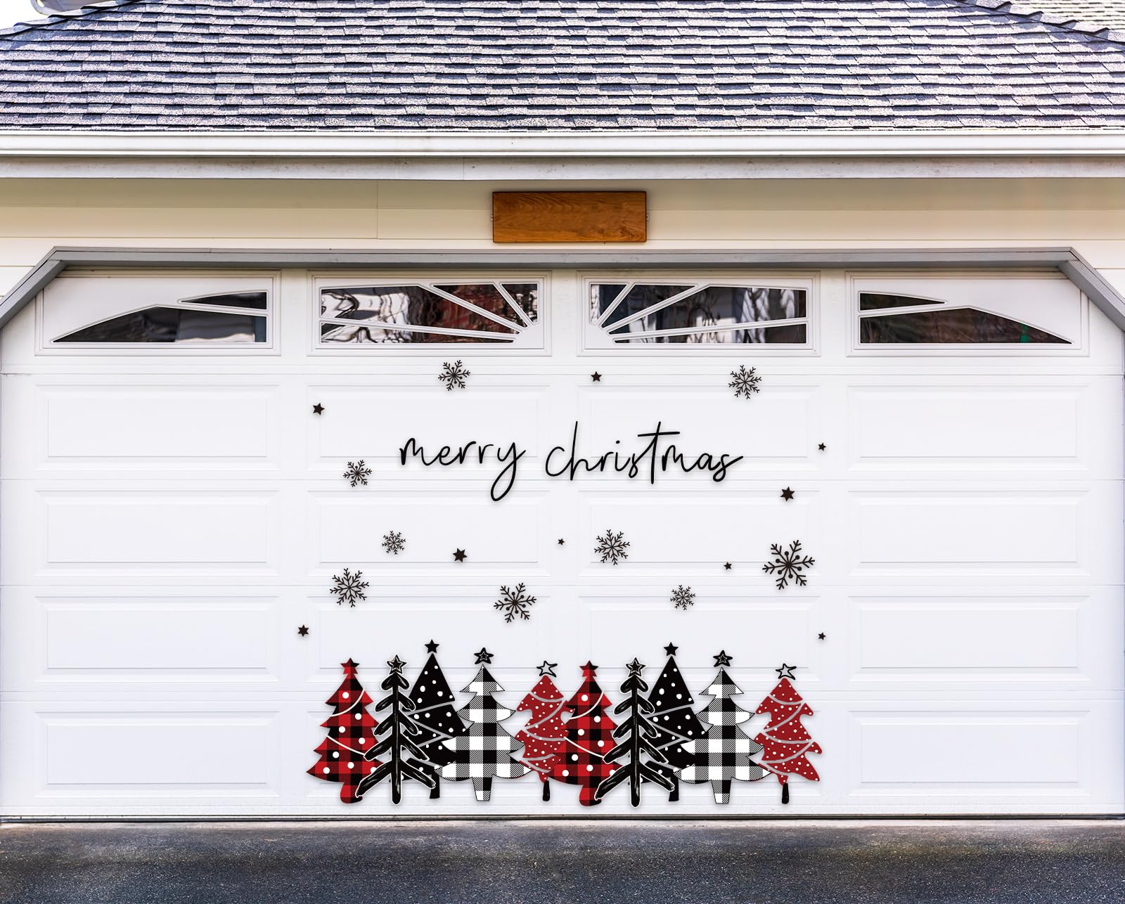 Mensaje Feliz Navidad en imanes; regalo decorativo para temporada navideña.