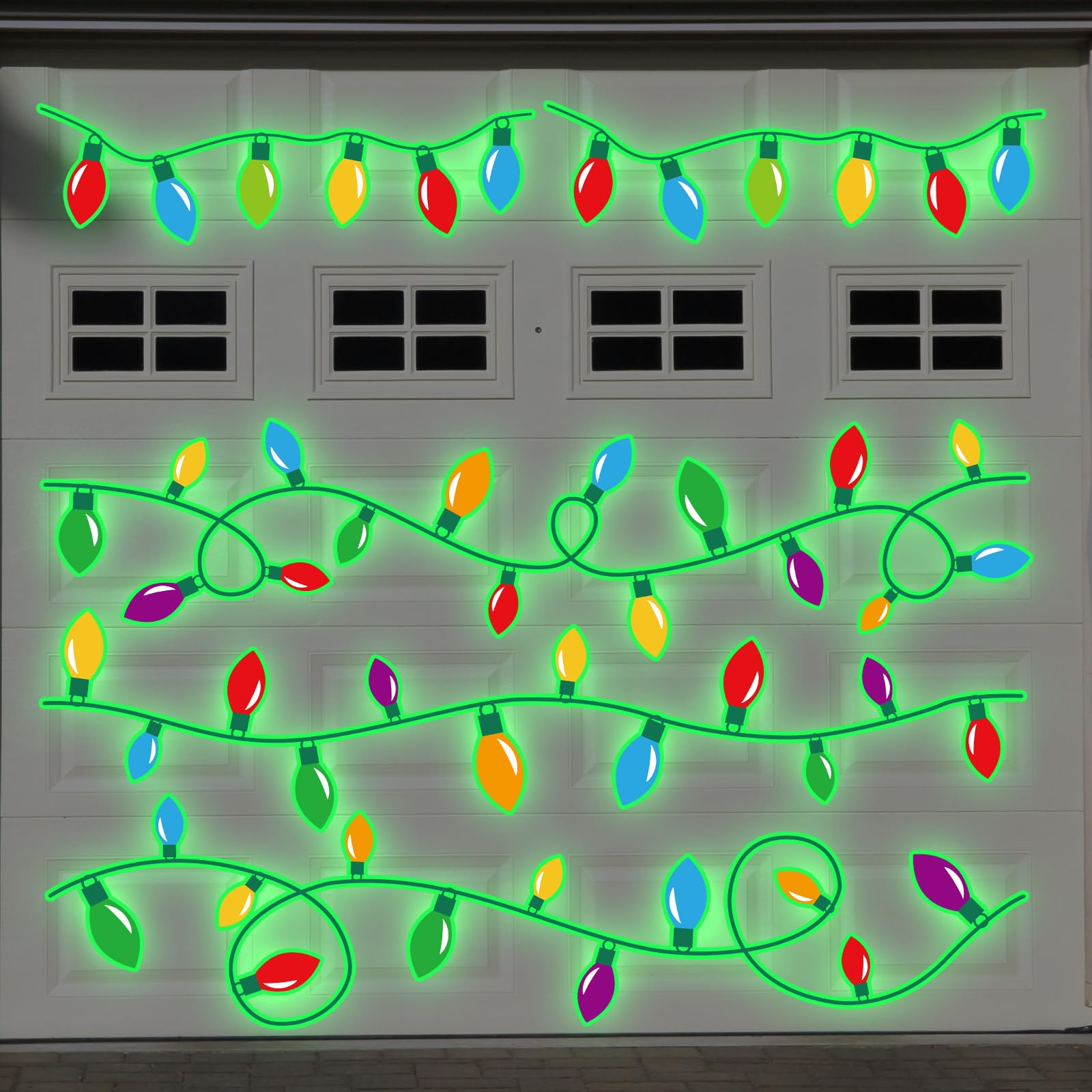 Imanes JarThenaAMCS con bombilla luminosa para decorar la puerta o nevera.
