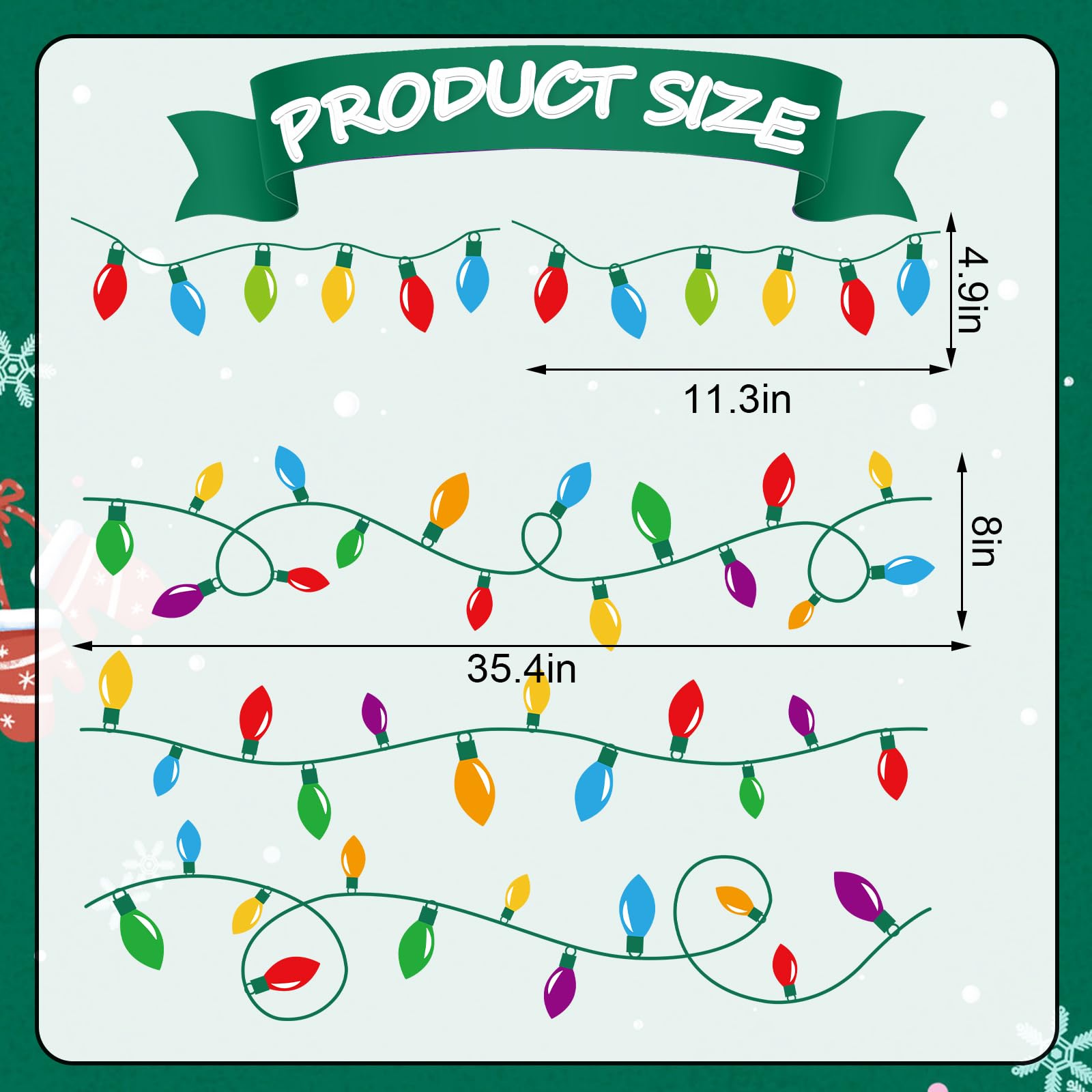 Imanes JarThenaAMCS con diseños de Navidad brillan en la oscuridad.