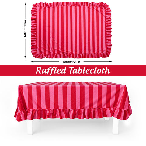 Mantel JarThenaAMCS detalle volante rosado para estilo bohemio elegante.