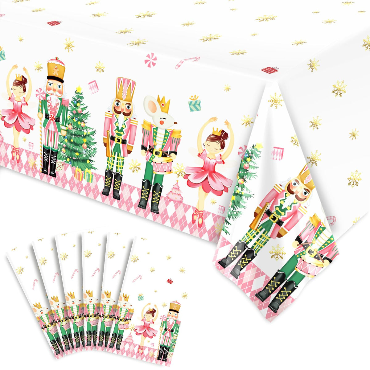 JarThenaAMCS mantel-navidad-rectangular 54x108 pulgadas ideal para fiestas.