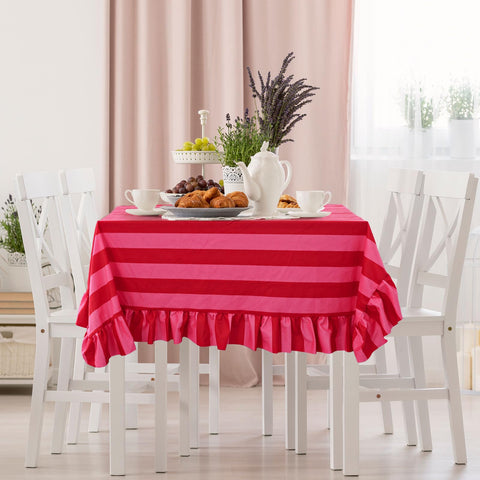 Uso recomendado en bodas y fiestas de bebé con mantel JarThenaAMCS.