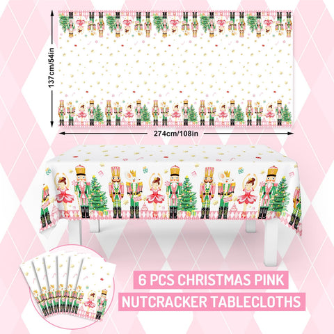 JarThenaAMCS diseño Nutcracker y árbol navideño para mesa festiva.