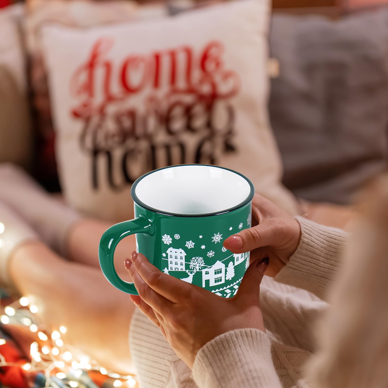JarThenaAMCS tazas-navidad-cuidado-evitar-lavavajillas, fácil mantenimiento.