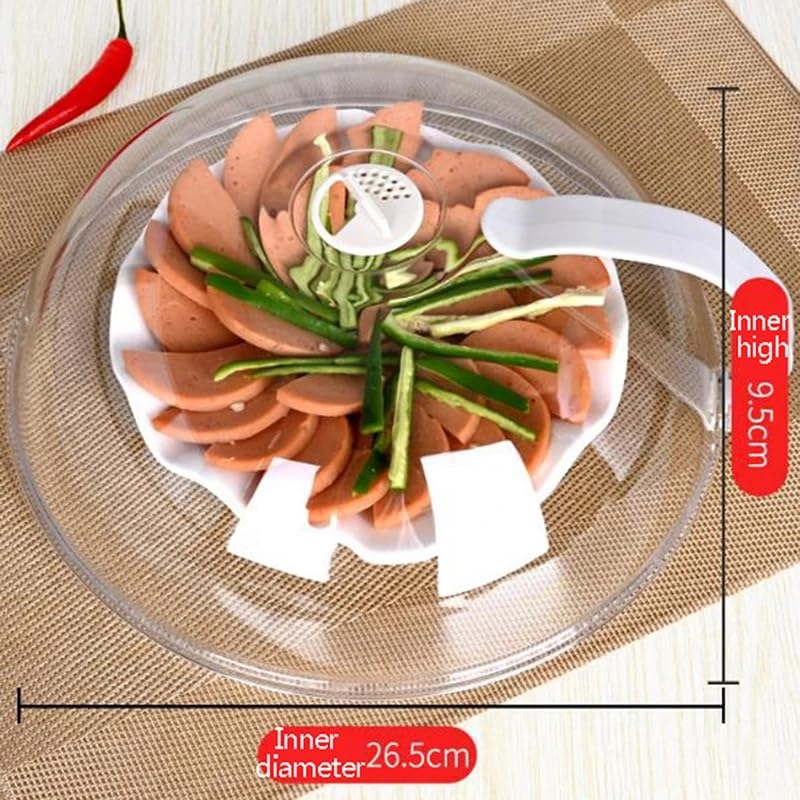 Jawyem: tapa para microondas de 26x10 cm para uso práctico diario.