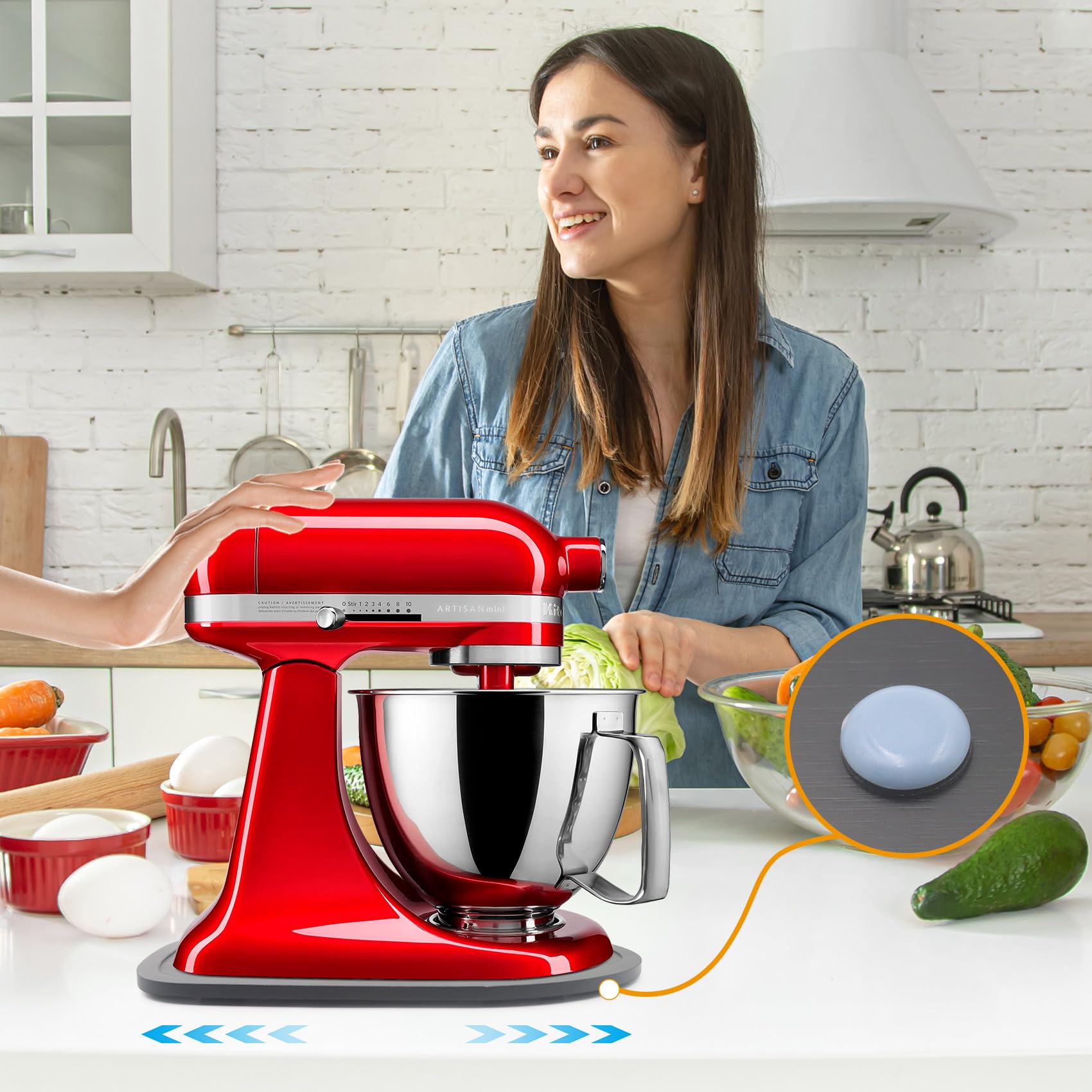 JAYOBGO acabado negro en bambú para KitchenAid, alto rendimiento y estilo.