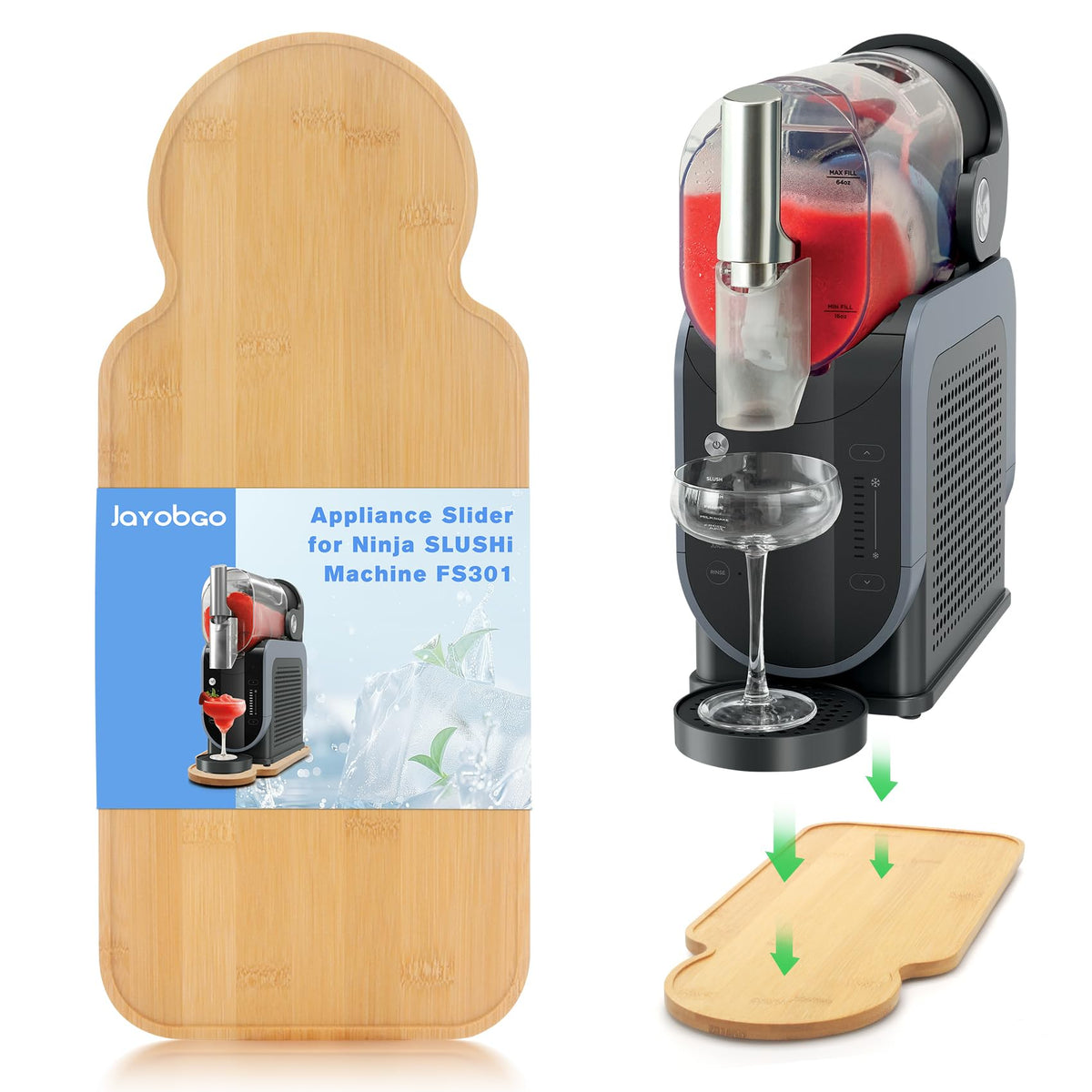 Almohadilla deslizante Jayobgo para Ninja Slushie FS301, movimiento suave sin rayones.