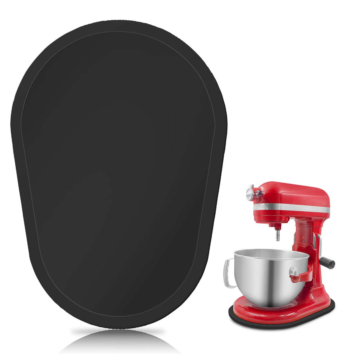 JAYOBGO deslizador de bambú para KitchenAid 5-8 Qt, facilita mover la batidora.