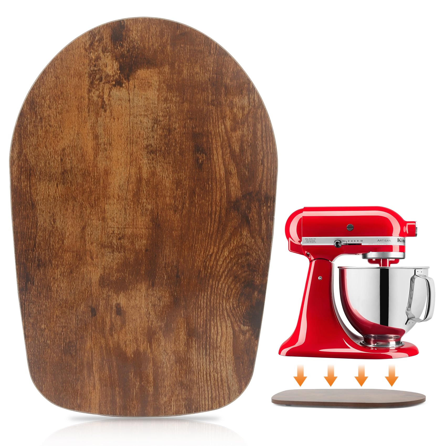 JAYOBGO mat deslizador para mezcladora KitchenAid, facilita moverla y reducir esfuerzo.
