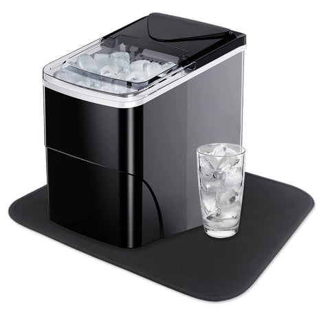 Tapete Jayobgo para máquina de hielo en encimera mantiene la superficie seca.