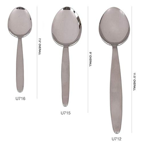 Acabado metálico elegante de la cuchara Gray Kunz, perfecto para servir y degustar platos.