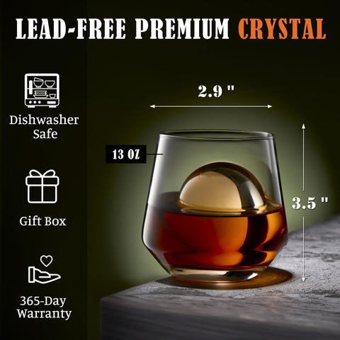 Cristal sin plomo JBHO con alta claridad para apreciar colores.