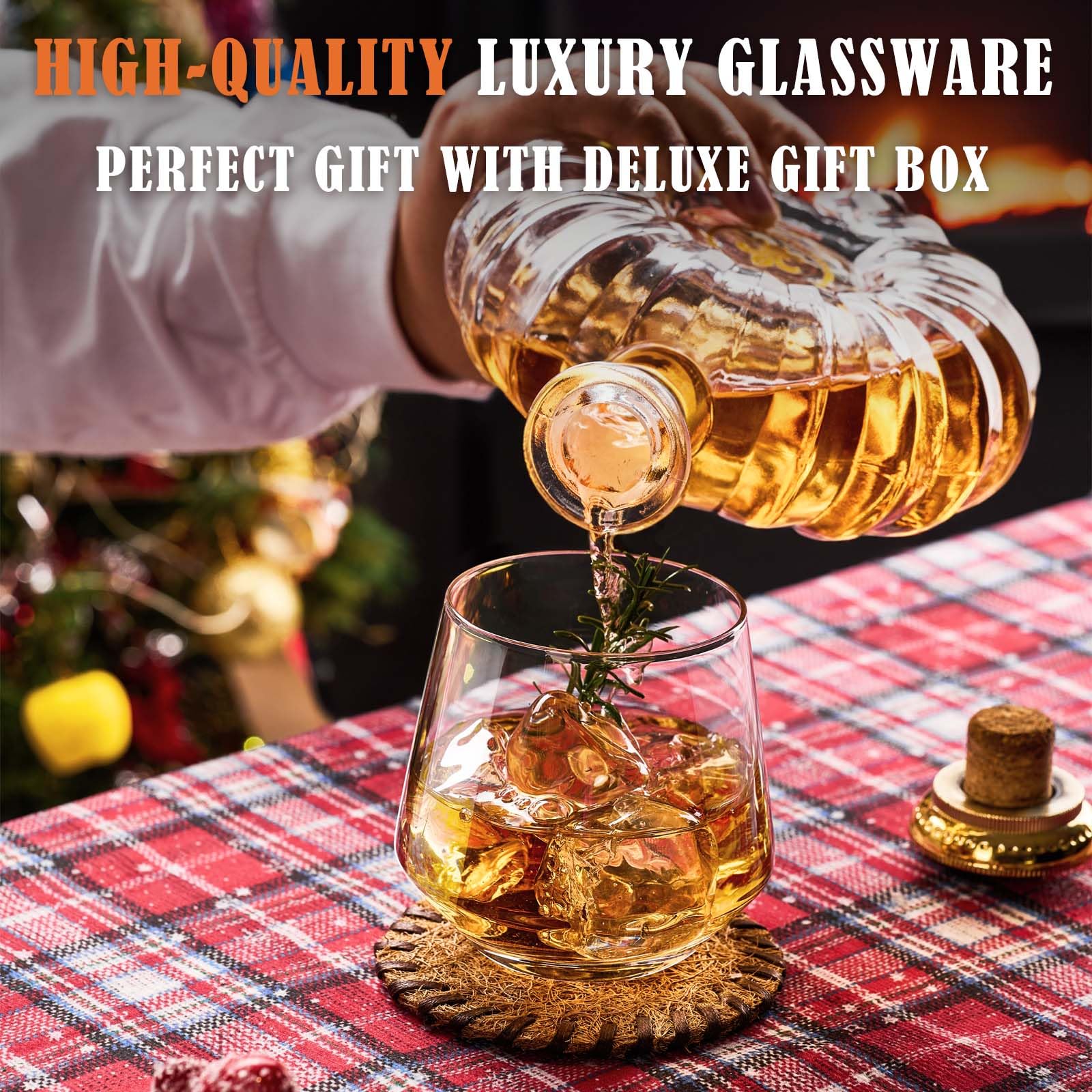Presentación en caja regalo JBHO, ideal para sorprender a un amante del whisky.