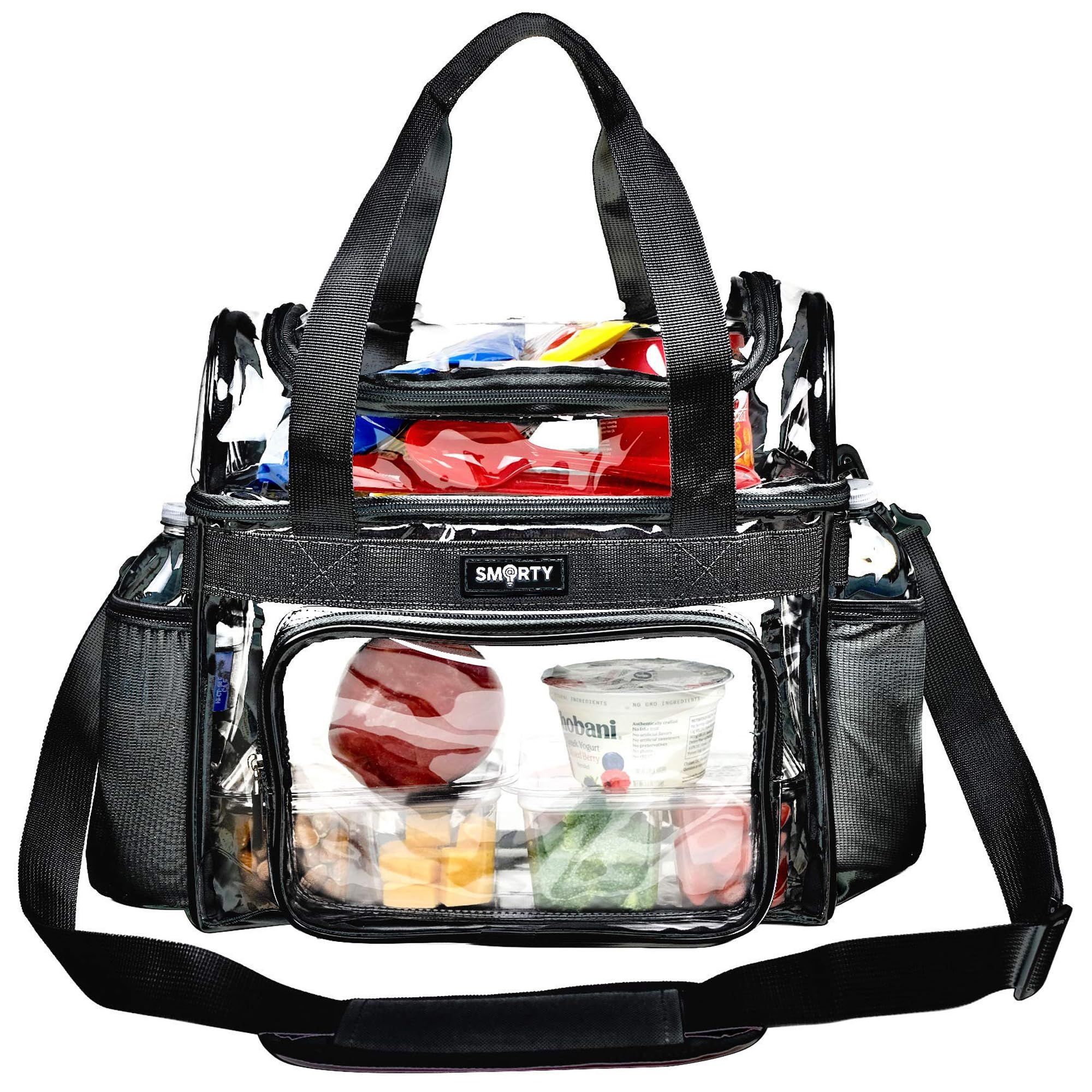J.CARP bolsa almuerzo transparente, ideal para control de objetos en eventos