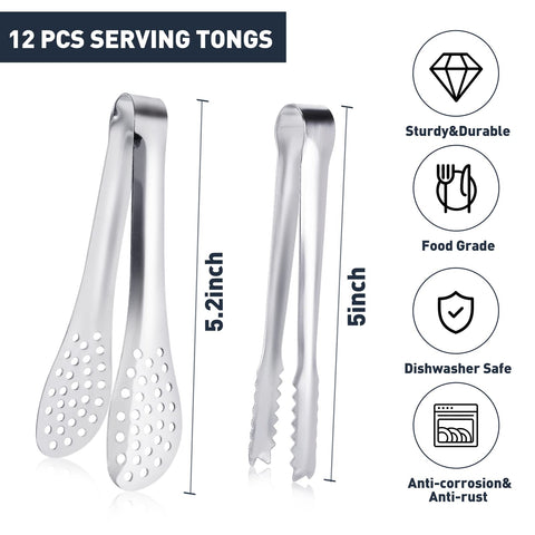 Pinzas mini JCREN para postres, fáciles de servir y limpiar.