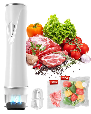 Jcuumld sellador al vacío compacto para conservar alimentos fácilmente.