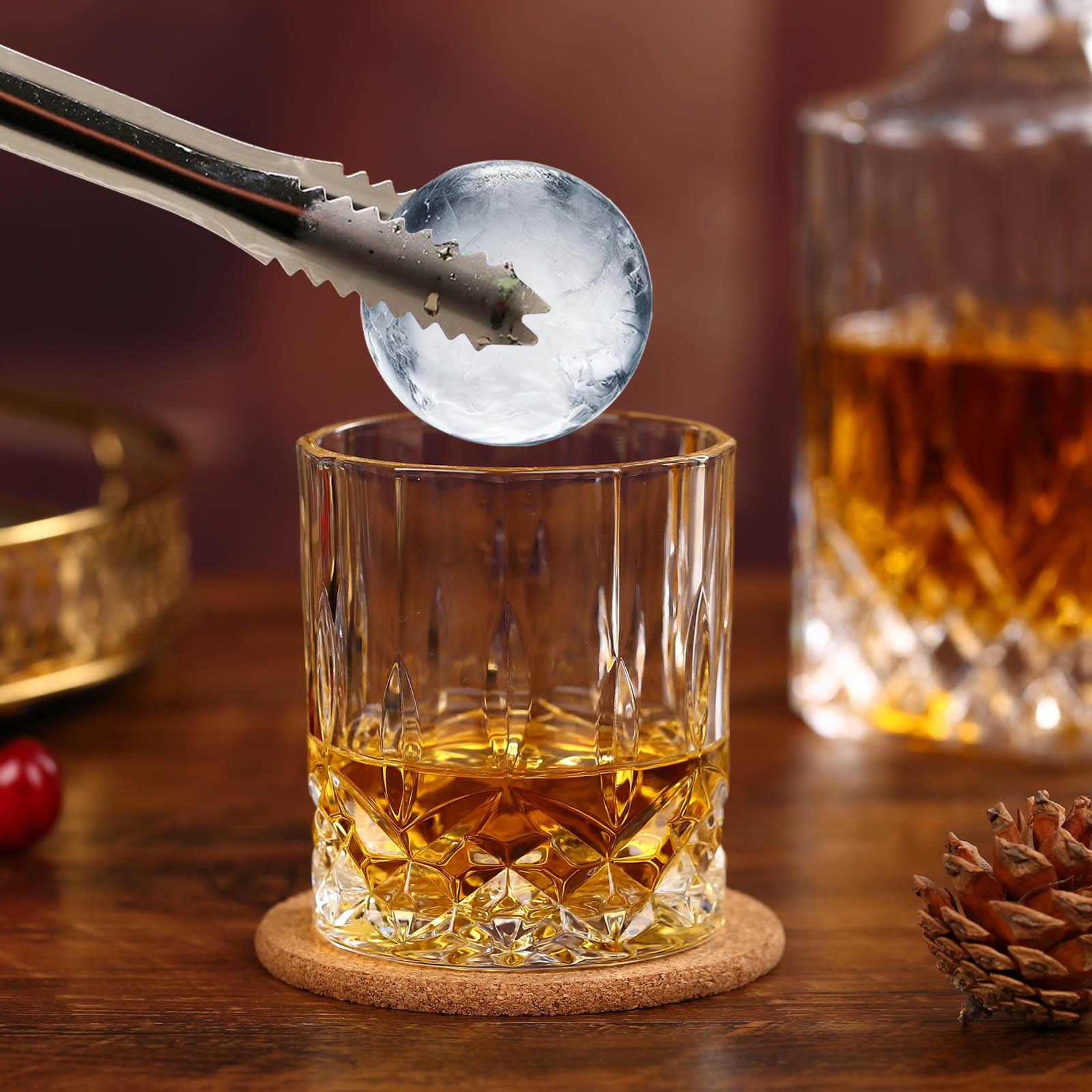 JDGOME vaso bourbon estilo clásico, 10 onzas, para cócteles.
