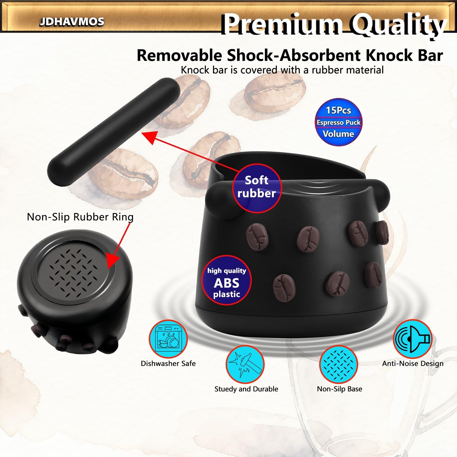 JDHAVMOS gran capacidad reduce vaciados frecuentes entre usos