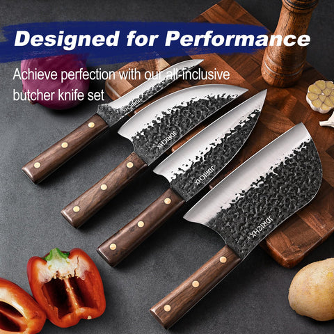 Cuchillo JDRICHX mango-ergonomico-madera para agarre cómodo