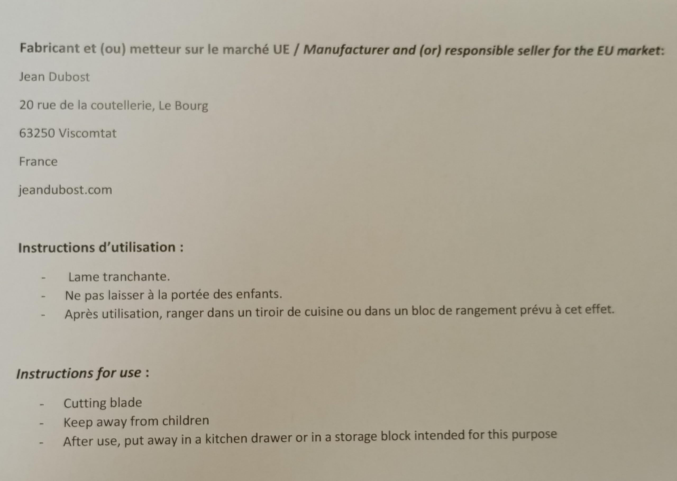 Jean Dubost Laguiole: hecho en Francia, artesanía y calidad visible