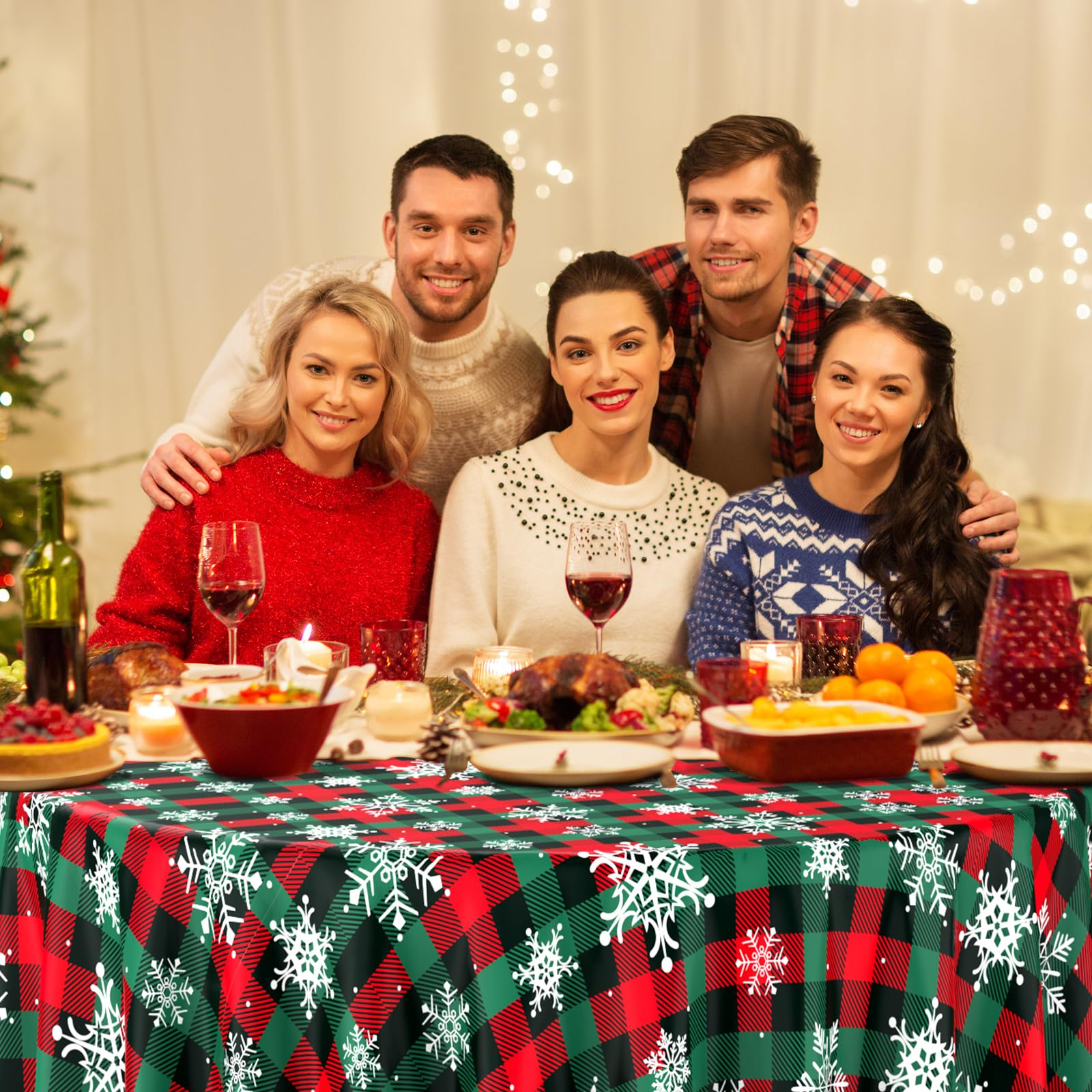 Mantel impermeable y ligero protege la mesa durante la celebración