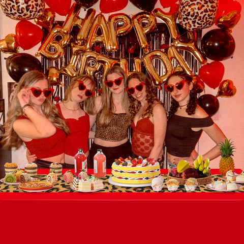 Mantel para celebraciones de bebé y cumpleaños, estilo safari leopardo de Jectivs