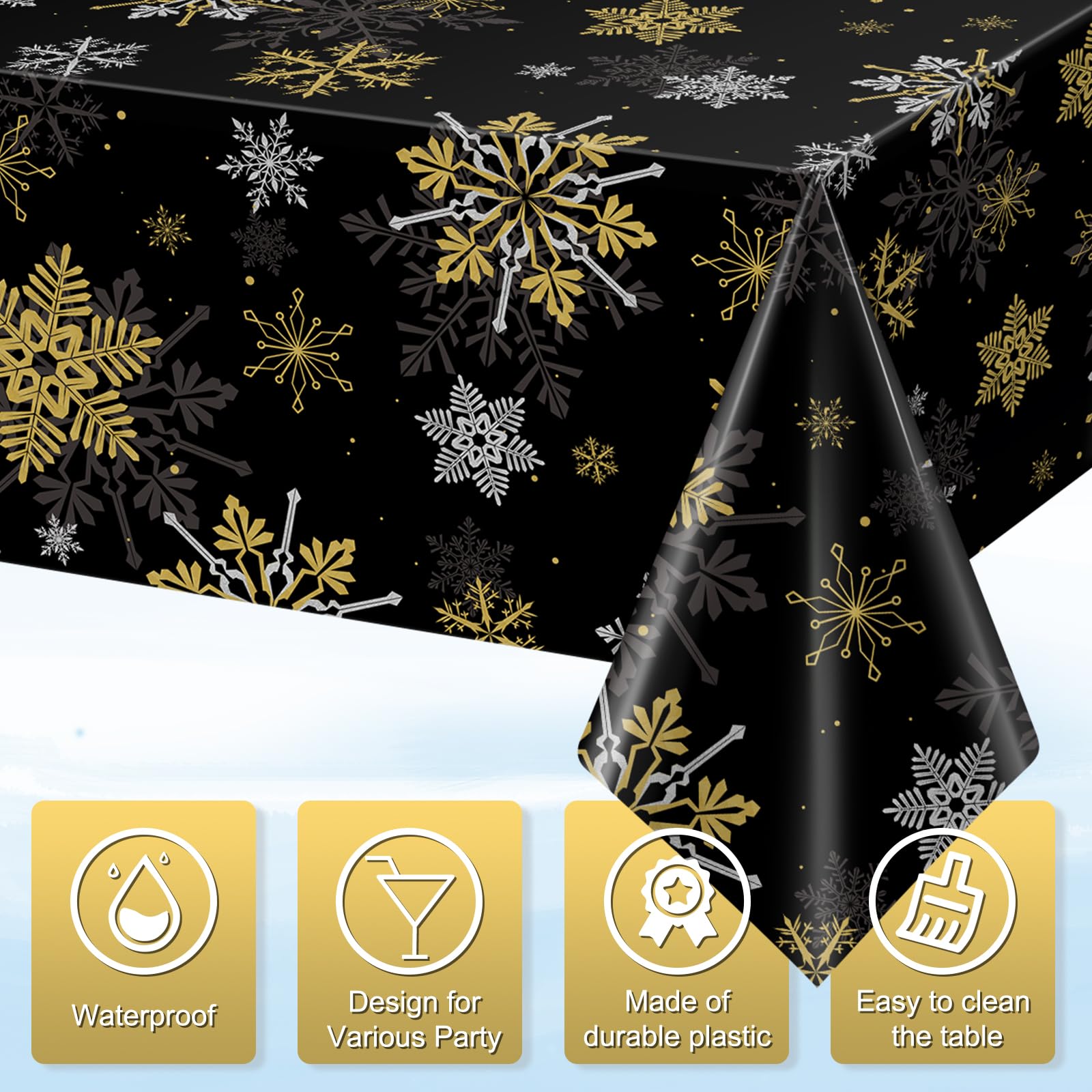 Mantel Jectivs 54x108 pulgadas, perfecto para mesas largas en Navidad
